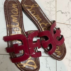 Sam Edelman maroon Bay Slide sandal